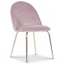 Plaza spisegruppe, marmorbord med 4 st Plaza flyelstoler - Rosa/Hvit/Messing