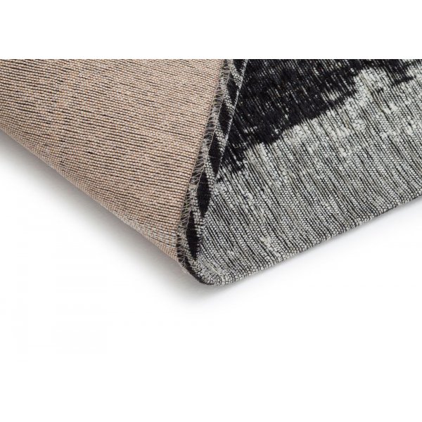 Patchwork-teppe Stracciatella - Svart/Hvit