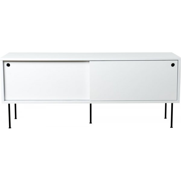 Volume mediebenk 132 cm - Hvit
