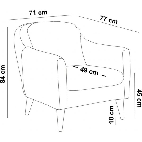 Soli lenestol - Lys brun