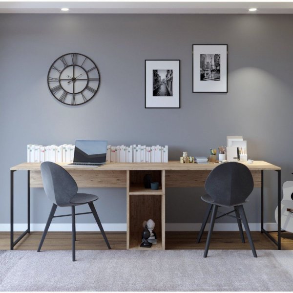 Limbo skrivebord 240x60 cm - Eik