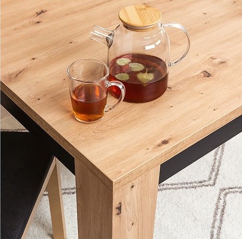 Ostia spisebord 160-200 x 90 cm - Eik