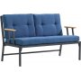 Lotus 2-seters utesofa - Svart/bl