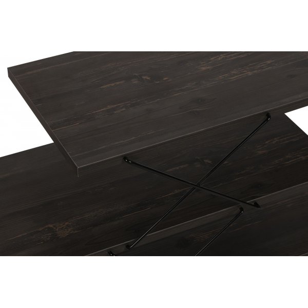 Zigzag mediebenk - Mørkebrun Zigzag mediebenk - Mørkebrun