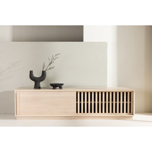 Lugo TV-stativ - Hvitvasket