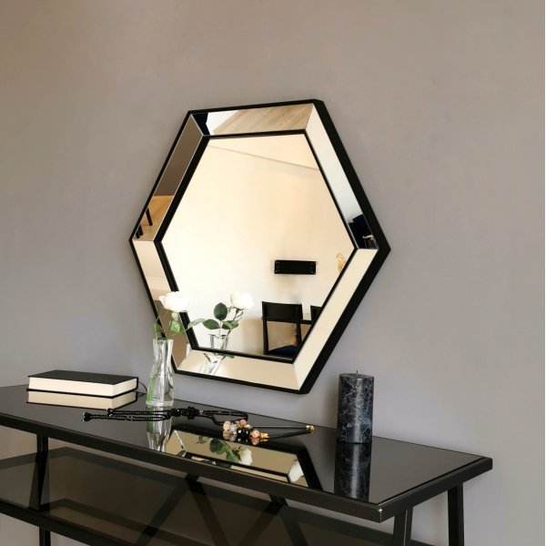 Alcantra speil 70 cm - S�lv