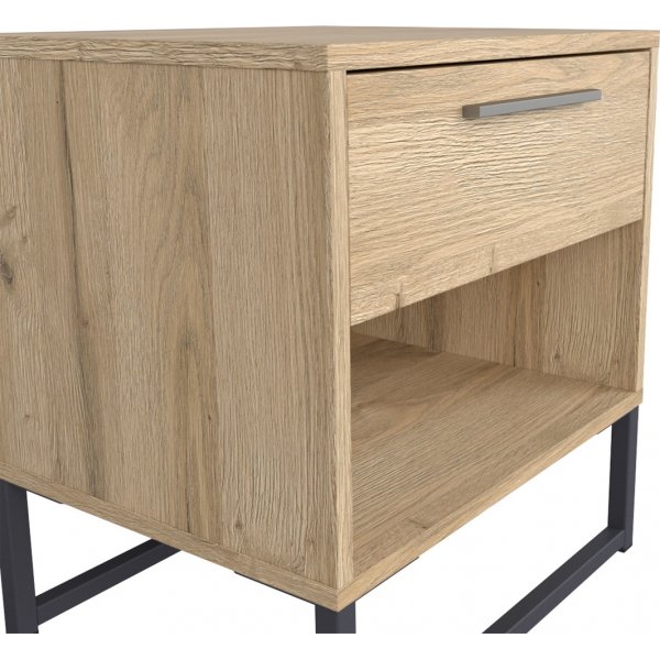 Gamle nattbord - Eik/grafitt Gamle nattbord - Eik/grafitt