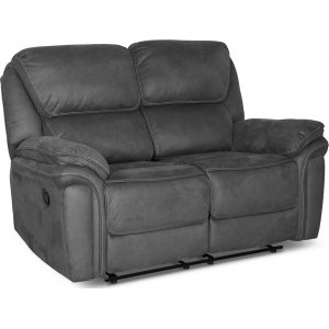 Riverdale recliner-sofa, 2-seter - grå (micorfiber) Riverdale recliner-sofa, 2-seter - grå (micorfiber)