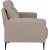 Amsterdam beige 3-seters sofa med hy rygg