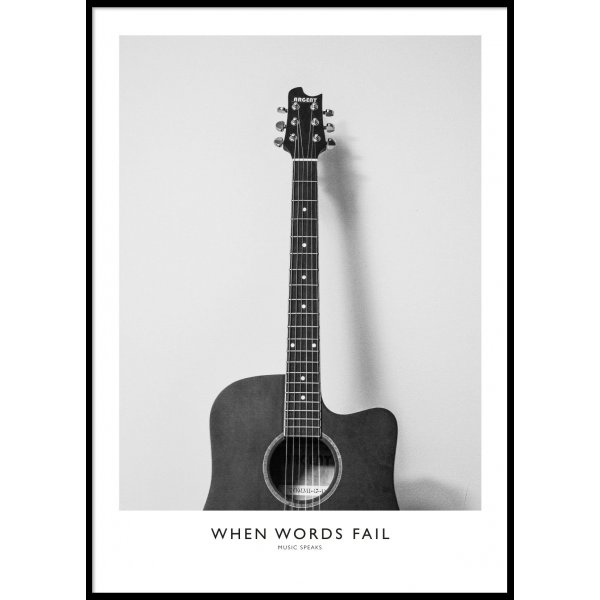 WHEN WORDS FAIL - Plakat 50x70 cm