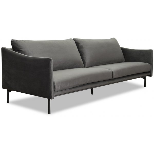 Harpan 3-seter sofa - Mrkegr flyel