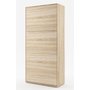 Sengeskap compact living vertikalt (90 x 200 cm fellbar seng) - Lys eik