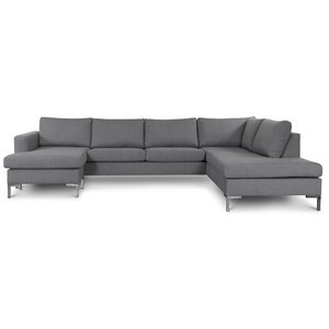 Nova U sofa Lys grå stoff - Høyre