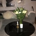 Kundebilde Svart glassplate med marmormønster- 90x48 cm