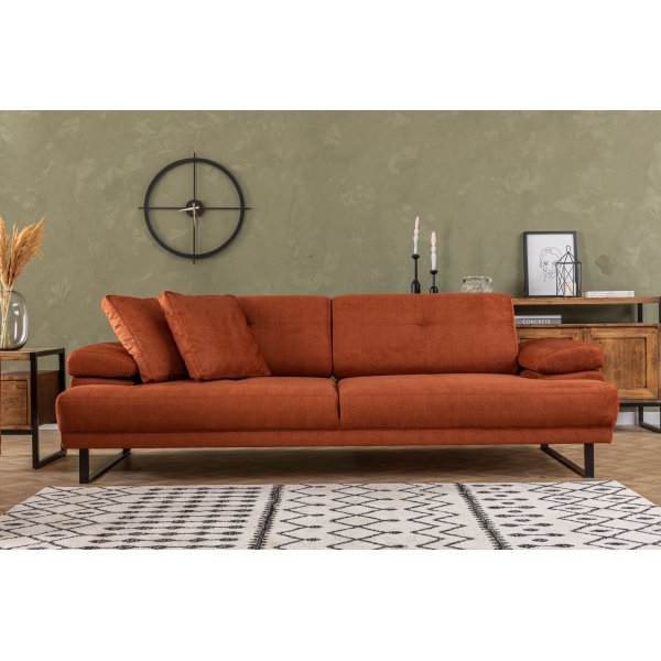 Mustang 3-seters sofa - Oransje Mustang 3-seters sofa - Oransje
