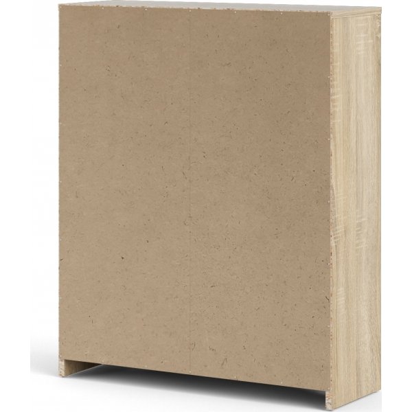 Sko dypt skoskap med 2 rom - Eik/hvit