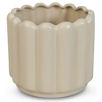Krukke Ribb H19 cm - Beige Krukke Ribb H19 cm - Beige