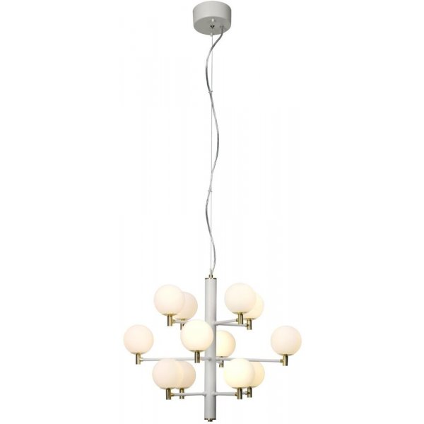 Opus taklampe - Hvit/opal