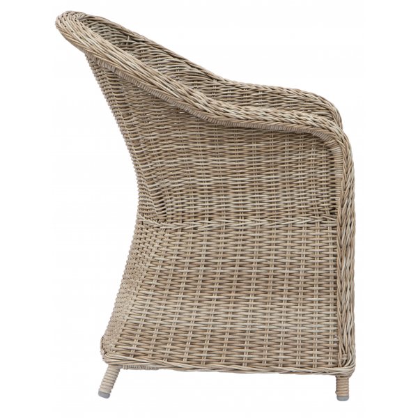 Spisegruppe med 6 stoler og spisebord 180 x 100 cm rotting - Menton/Merkur Spisegruppe med 6 stoler og spisebord 180 x 100 cm rotting - Menton/Merkur