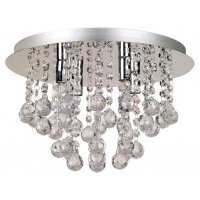 Aries Taklampe 4 - Krom/Krystall Aries Taklampe 4 - Krom/Krystall