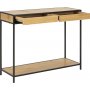 Seaford konsollbord med skuffer 100 x 35 cm - Eik/svart