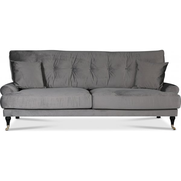 Adena 3-seters sofa - Slvgr flyel