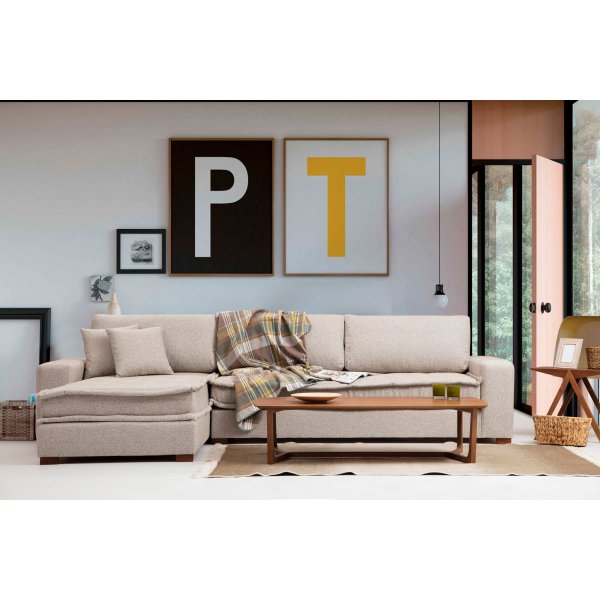 Lena divansofa - Sandbeige