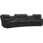 Cinema elektrisk 4-seters sofa med justerbar nakkesttte - Gr