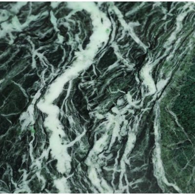 Bordplate 50x50x2 cm - Grønn marmor