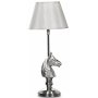 Lampefot med hest H42 cm - Slv