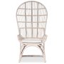 Mandarin pfugl stol - Whitewash