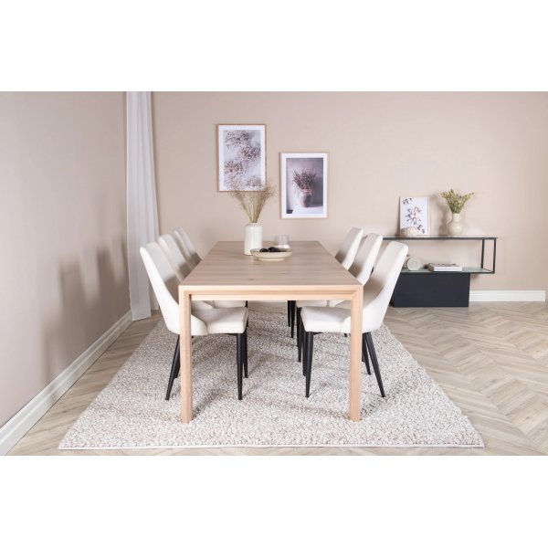 Slott forlengelsesbord, 170-250 cm - Lys eik Slott forlengelsesbord, 170-250 cm - Lys eik