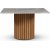 Sumo spisebord 120x120 cm - Oljet eik / Slvmarmor