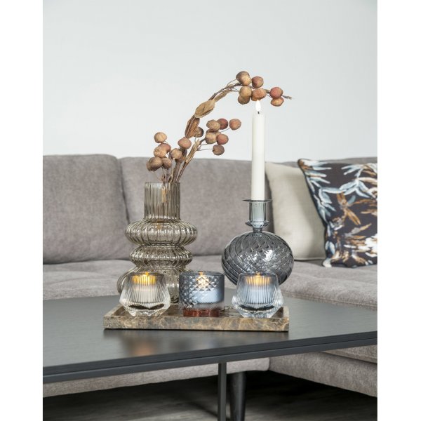 Blomstervase - Røkt glass Blomstervase - Røkt glass