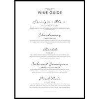 WINE GUIDE - Plakat 50x70 cm WINE GUIDE - Plakat 50x70 cm