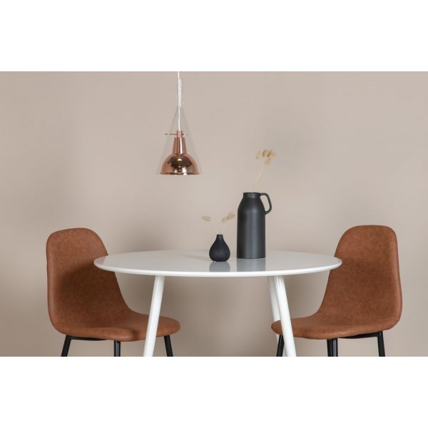 Malm taklampe - Glass / kobberfarget metall Malm taklampe - Glass / kobberfarget metall