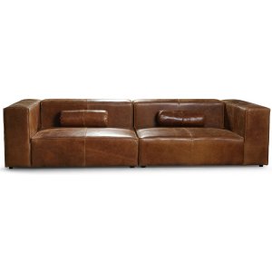 Madison 3-seter sofa 300 cm - Anilinlr cognac