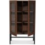 Carl vitrineskap (Highboard) - Brunbeiset eik
