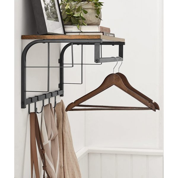 Aleksander hattehylle 66 cm - Brun/svart Aleksander hattehylle 66 cm - Brun/svart