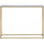 Alisma konsollbord 110 cm - Hvit marmor/gull