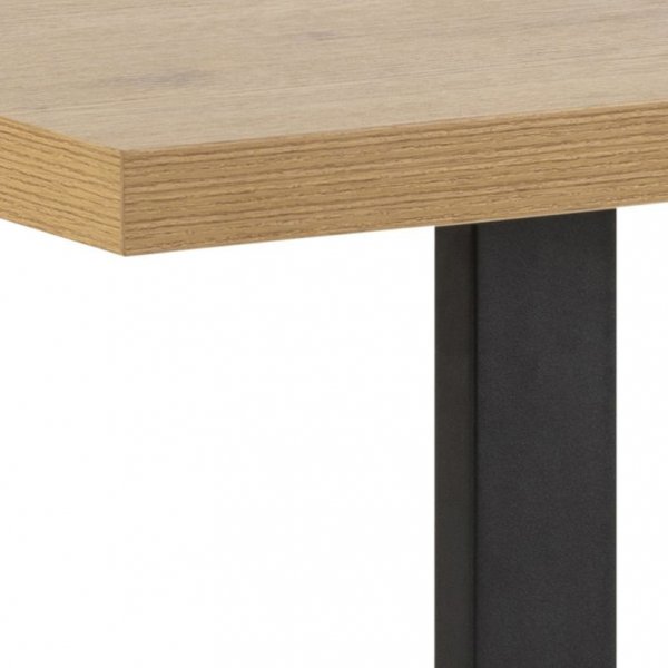 Wales spisebord - Eik/svart