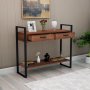 Just home sidebord - Furu/svart