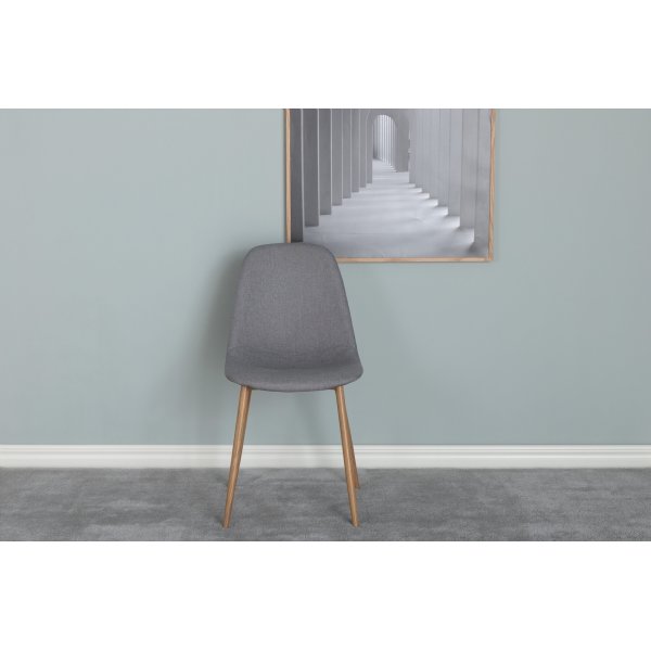 Bridge spisestol - Gr/eik