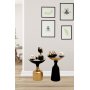 Chalice sidebord sett 46/56 cm - Sort/gull