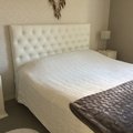 Kundebilde Sensation sengegavl 180 cm - Hvit Eco-lær