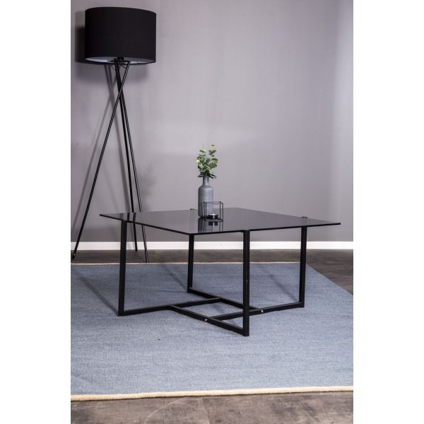 Salongbord Bivo - Svart / Glass