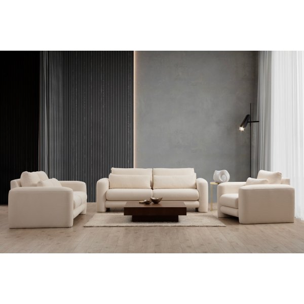 Suzy 2-seters sofa - Krem