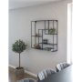 Vita vegghylle - svart - 85x85x18