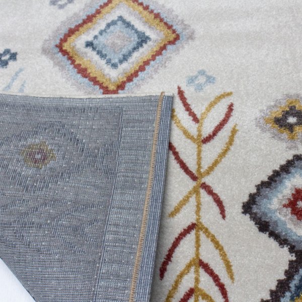 Karanda 290 teppe - Kremhvit/blå Karanda 290 teppe - Kremhvit/blå