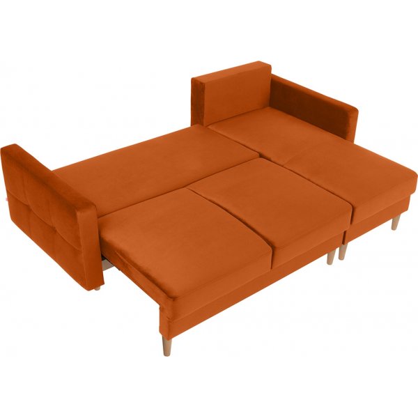 Noret sovesofa divansofa - Oransje rød Noret sovesofa divansofa - Oransje rød